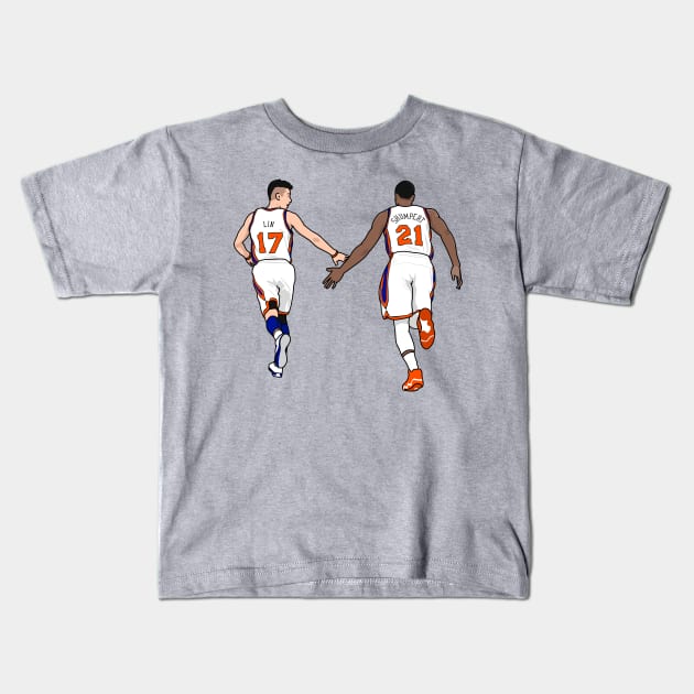 lin and iman Kids T-Shirt by rsclvisual